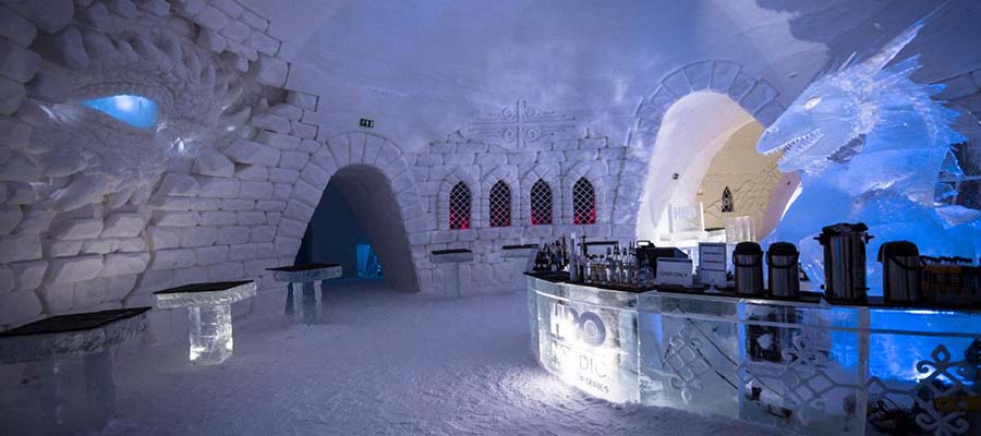 Buz Oteller - Lapland Hotels SnowVillage - Bar